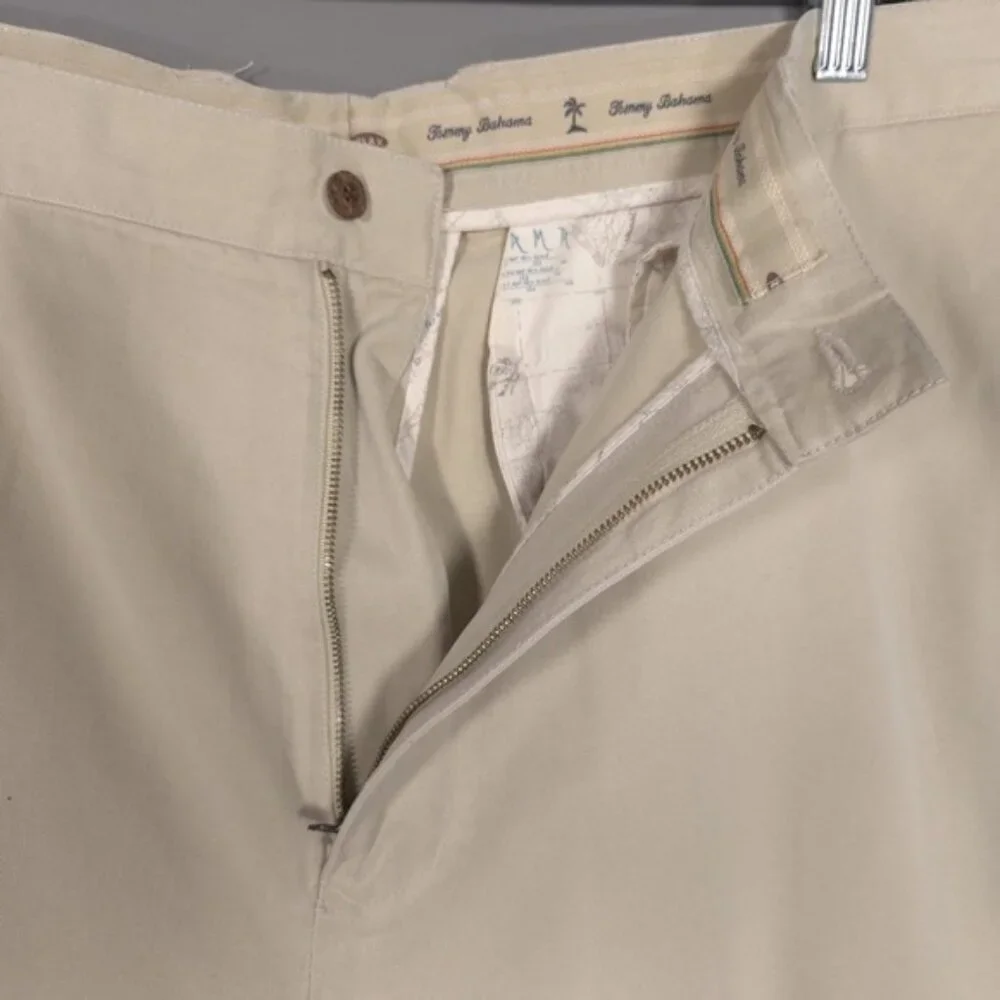 Tommy‎ Bahama Men’s Tencel Cotton Blend Pants Slacks Chino Beige Size 38